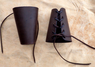 canon bras cuir viking médiéval artisanal