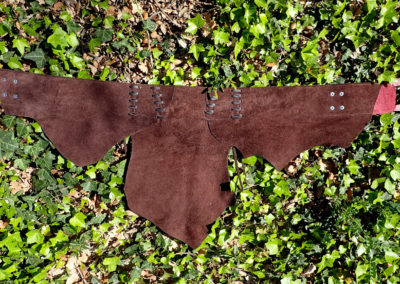 ceinture médiévale tribale cuir artisanale